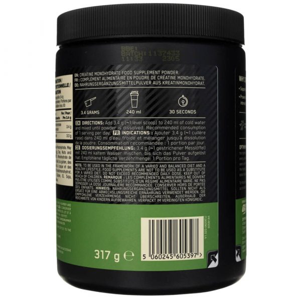 Optimum Nutrition, Créatine Monohydrate en Poudre – Image 2