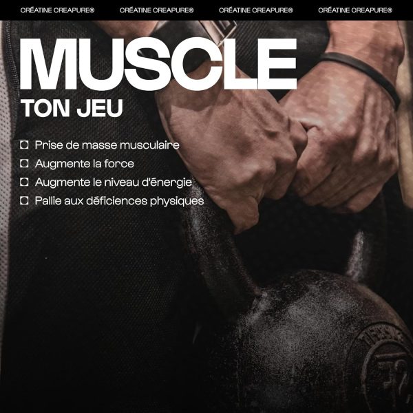 Créatine monohydrate Creapure® Nutrimuscle – Image 3